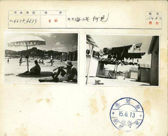 青岛1938年8月，海滨所见。