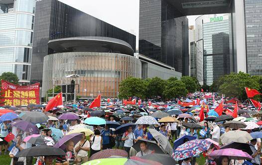 集会现场（图源：《香港商报》）