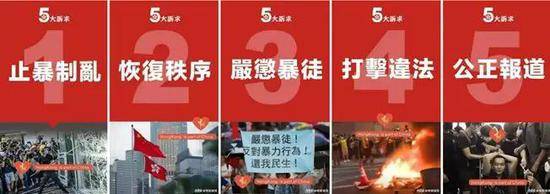 ▲图为“帝吧网友“和”饭圈女孩“制作的揭批香港极端分子的海报