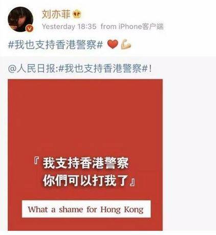 她曾为香港怼希拉里 连写14句HongKong Is China