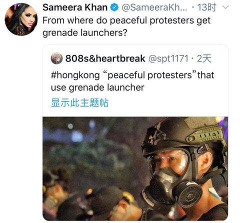 她曾为香港怼希拉里 连写14句HongKong Is China