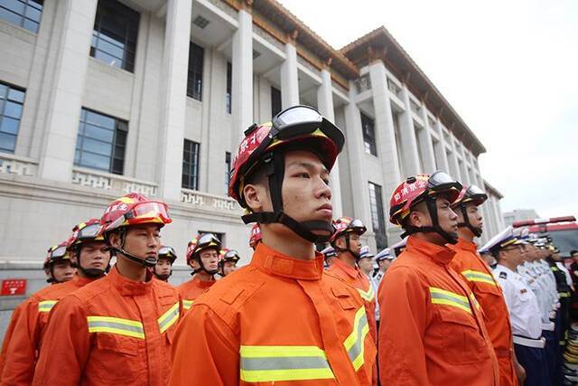 国家博物馆消防站今日成立配备25名消防员