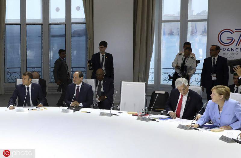 G7气候会议上，特朗普的座位空着@IC photo