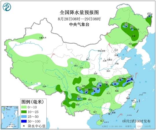 湖北重庆等地有强降雨 南方高温月底终结