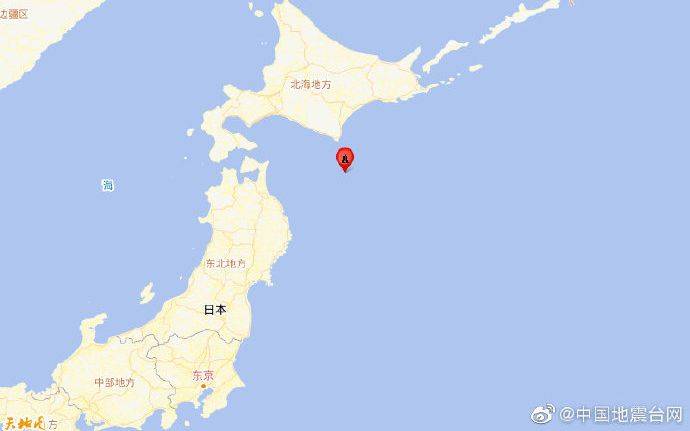 日本北海道地区附近发生6.1级左右地震