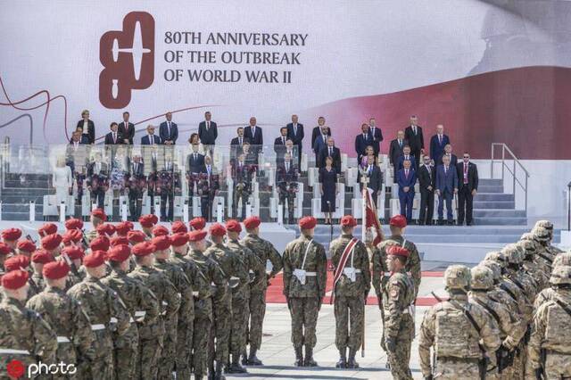 波兰在华沙举行二战80周年纪念仪式图源：IC photo