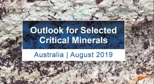《2019年澳大利亚特定关键矿物展望报告》图自澳大利亚工业创新科学部