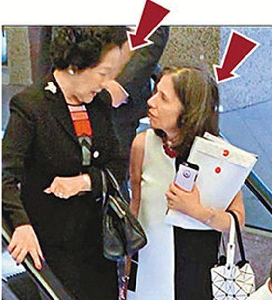 美国驻港澳总领事馆政治部主管Julie Eadeh于8月6日曾与陈方安生秘密见面。来源：大公网