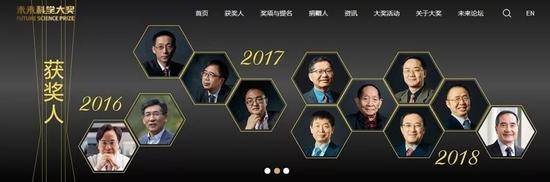 图片来源：未来科学大奖官网