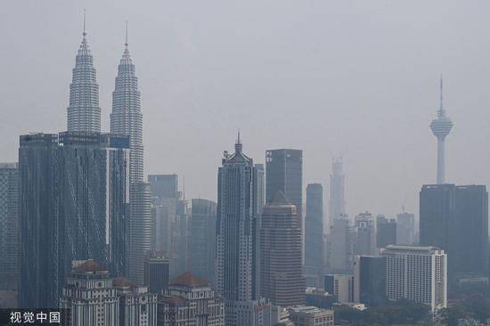 ▲9月10日，马来西亚吉隆坡，受雾霾影响严重。