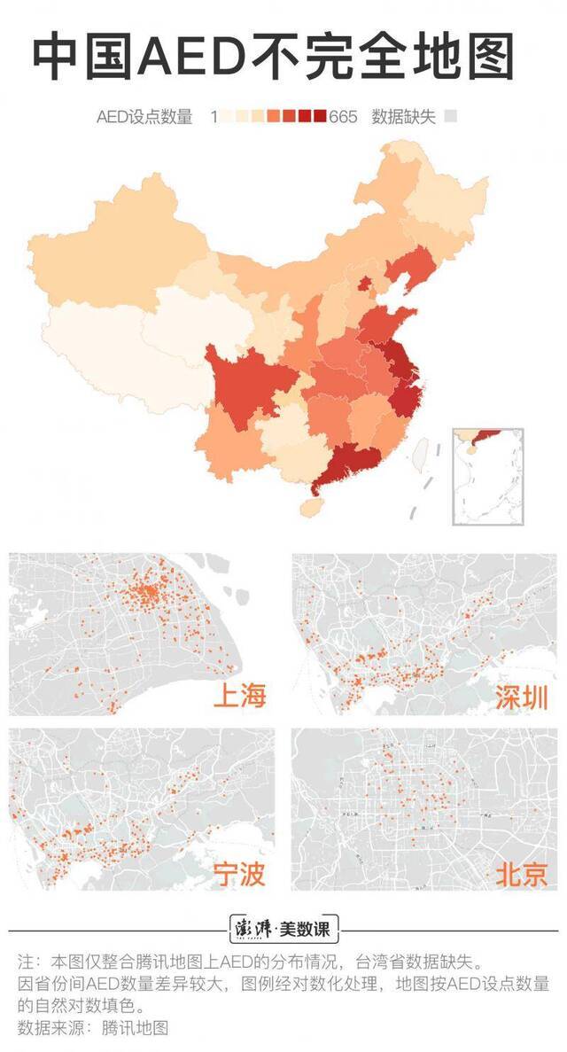 可以救命的AED 中国每十万人才几台