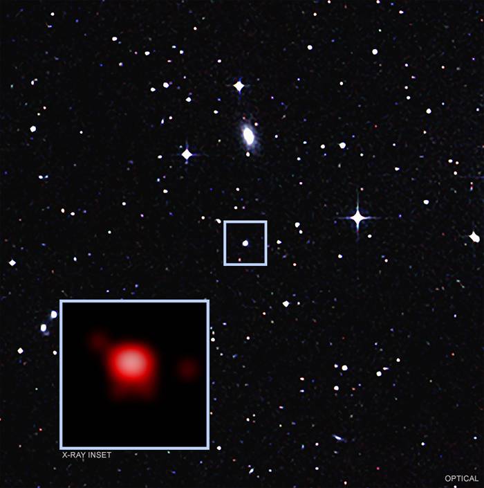 距离地球约2.5亿光年处GSN 069星系超大质量黑洞一日吃三餐每餐吸4个月球