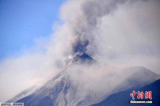 资料图：火山喷发。