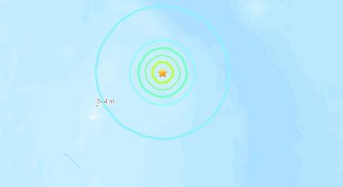 汤加北部海域发生5.6级地震 震源深度8.6公里