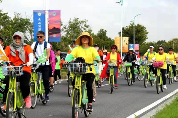 千人骑行赤山湖 2019环太湖国际公路自行车赛正式启动