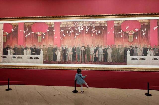 中国美术馆举办史上最大规模展览迎国庆 组图