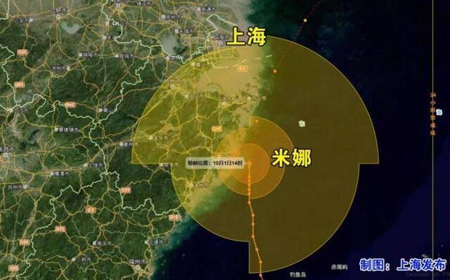 受“米娜”影响 上海发布暴雨台风“双蓝”预警