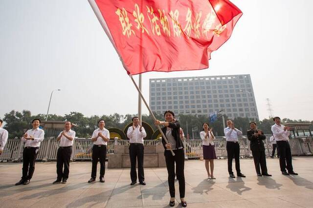 海淀举行70周年庆祝活动服务保障出征仪式组图