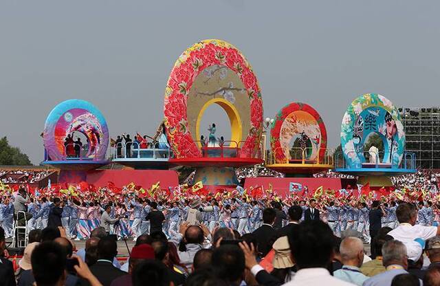 国庆大典  国庆主题彩车完整版图示