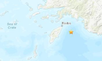 希腊附近海域发生5.1级地震 震源深度18.7千米
