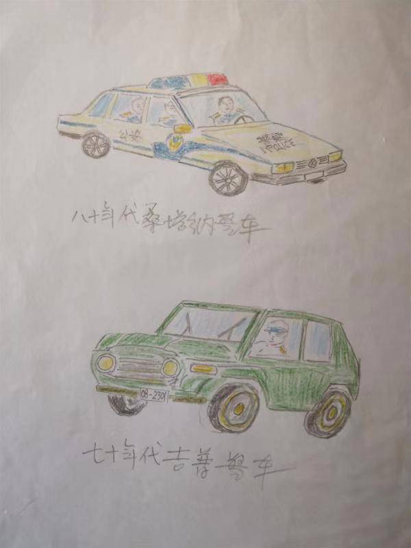 86岁上海老伯手绘记录70年公安交警变迁