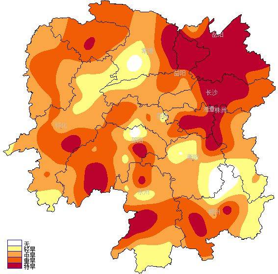 湖南95县市气象干旱，平均降水量为记录以来同期第二低