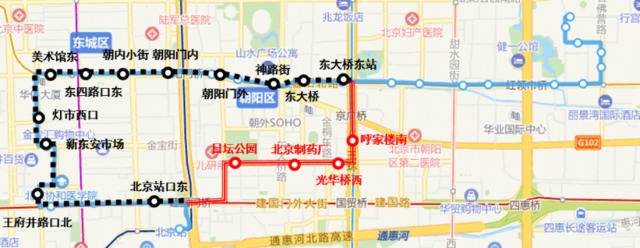 下周二起 6条途经王府井大街公交线路调整走向