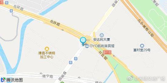 江苏无锡312国道锡港路上跨桥垮塌