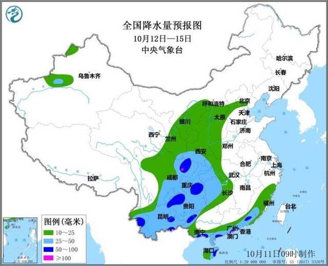 冷空气将席卷中东部，刮风又下雨