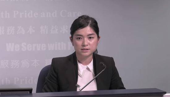 图为香港警方家庭冲突及性暴力政策组总督察张宝月