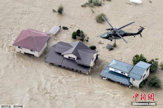 日本遭强台风已有21人死亡 福岛辐射垃圾被冲入河中