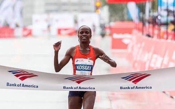 科斯盖打破尘封16年女子马拉松世界纪录