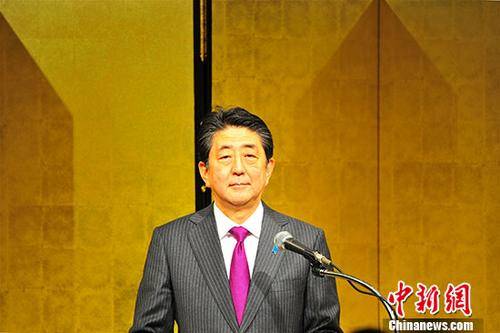 资料图：日本首相安倍晋三。中新社记者吕少威摄