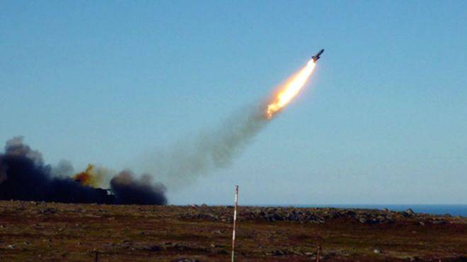 一枚俄罗斯巡航导弹在俄罗斯北部试射（资料图）图自俄罗斯国防部官网