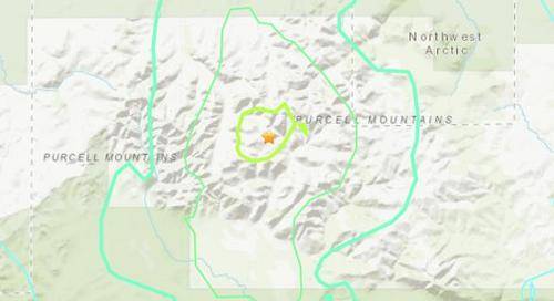 美国阿拉斯加州发生5.3级地震 震源深度9.5公里