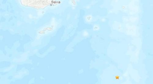 斐济附近海域发生5.3级地震 震源深度630.9公里