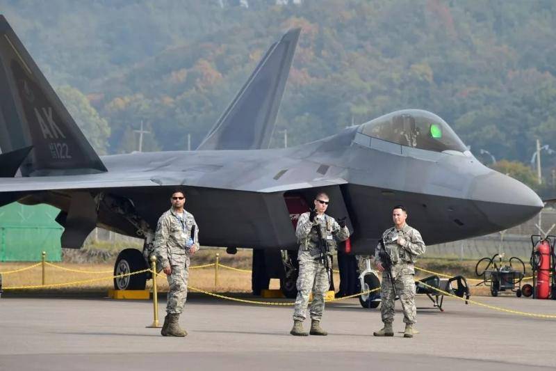 曾参加韩国首尔航空航天军工展的美军F-22“猛禽”战机