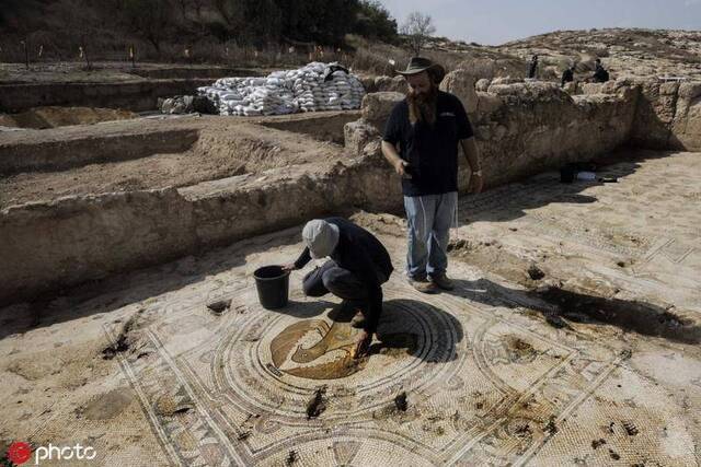 耶路撒冷发现1500年前教堂遗迹 精美拜占庭风格