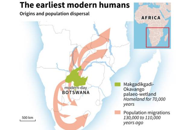澳大利亚研究称人类起源于20万年前的博茨瓦纳