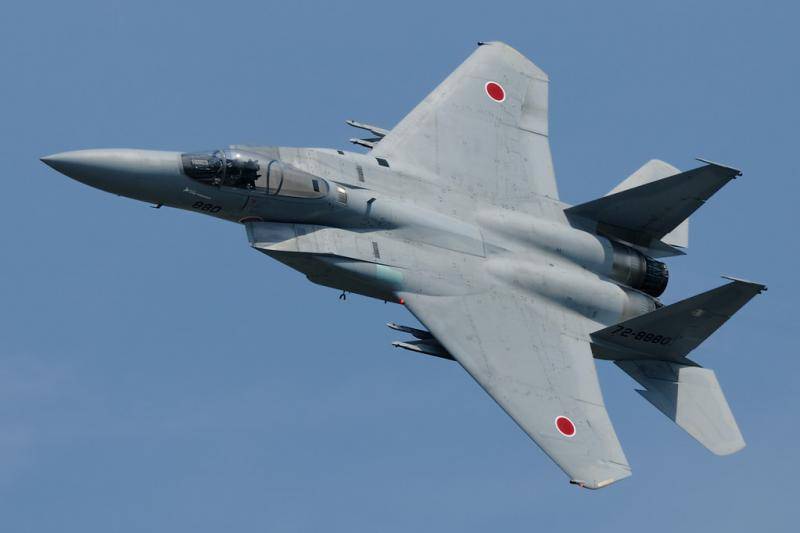 日本航空自卫队的F-15J战机（时事通讯社）