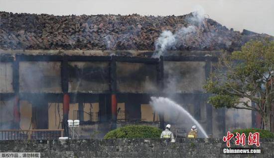 日本冲绳世界文化遗产首里城突发大火