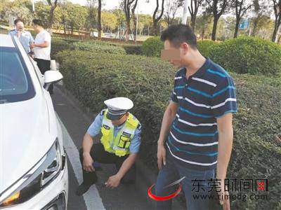 东莞交警上路访评轻微交通事故处理新模式