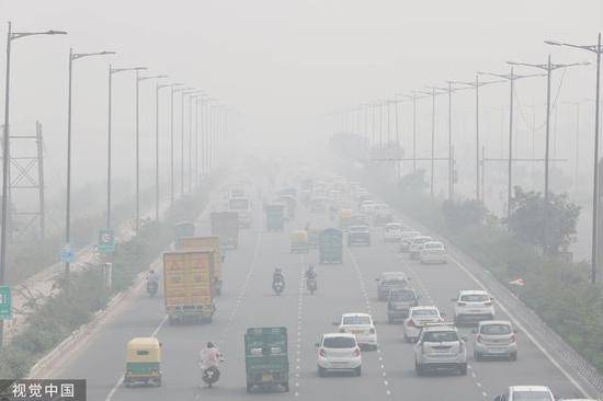 ▲印度新德里空气重度污染已持续一周图/视觉中国