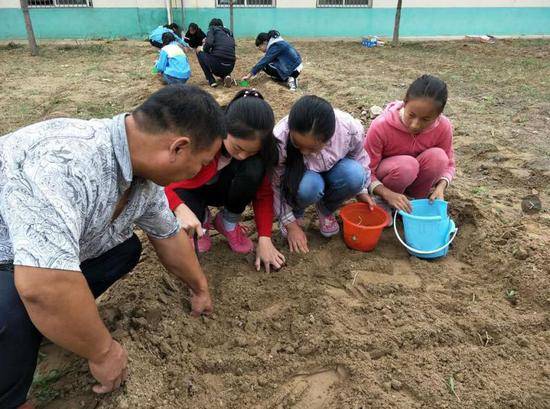 小学开辟荒地供学生