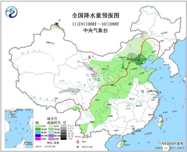 冷空气再来袭 雨雪降温将横扫北方