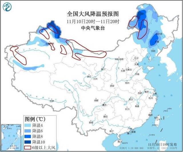 强冷空气重拳出击北方大部将有雨雪天气