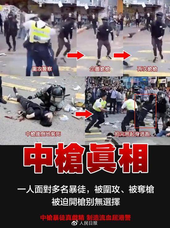 人民日报：让港警依法制暴更硬气