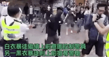 烧市民打警察香港暴徒恶行升级 央视：天理难容