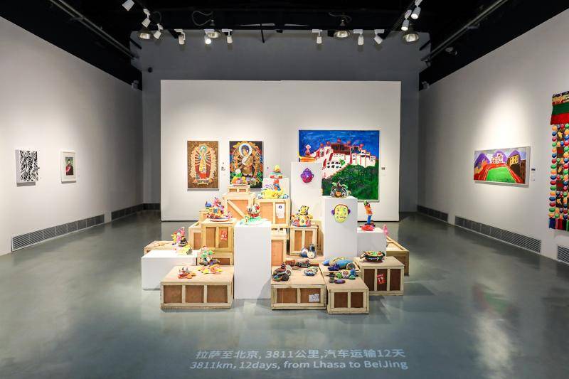 西藏特殊儿童艺术作品公益展在京开幕