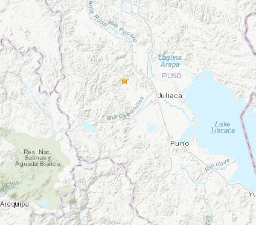 秘鲁西部地区发生5.1级地震 震源深200公里